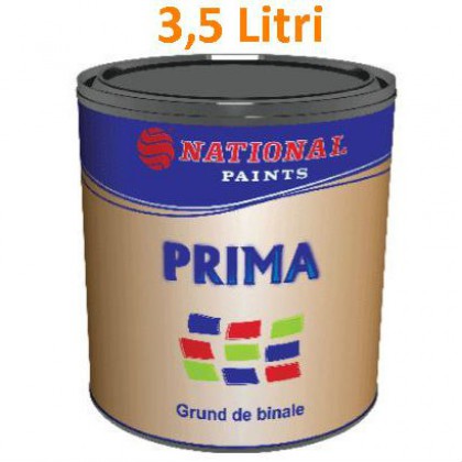 National Paints PRIMA Grund alchidic pentru lemn 3,5 Litri